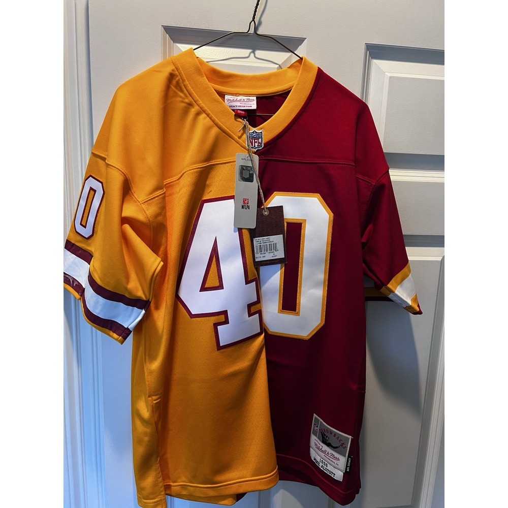 NWT  Mike Alstott 1996 Mitchell & Ness Tampa Bucs Split Throwback Legacy Jersey